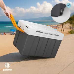 Lodówka turystyczna Peme Essential 50 Adventure Orange + kabel usb 5