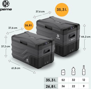 Lodówka turystyczna Peme Quest 30 Dark Sky + kabel usb 11
