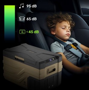 Lodówka turystyczna Peme Quest 30 Storm Sand + kabel usb 9