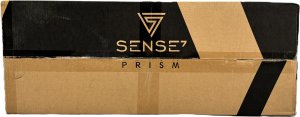 Fotel SENSE7 Prism - skórzany, czarny + kabel usb 12