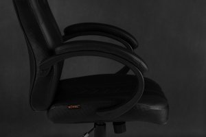 Fotel SENSE7 Prism - skórzany, czarny + kabel usb 21