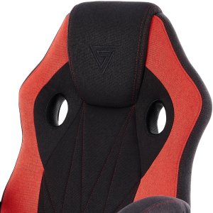 Fotel SENSE7 Prism materiałowy czarno-czerwony + kabel usb 12