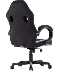 Fotel SENSE7 Prism materiałowy czarno-szary + kabel usb 11