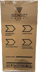 Fotel SENSE7 Knight czarno-szary + kabel usb 22