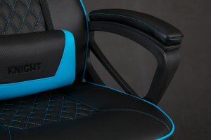 Fotel SENSE7 Knight czarno-niebieski + kabel usb 24