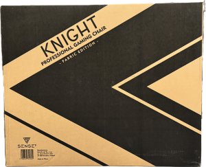 Fotel SENSE7 Knight - materiałowy, czarny + kabel usb 10