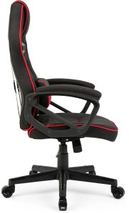 Fotel SENSE7 Knight materiałowy czarno-czerwony + kabel usb 8