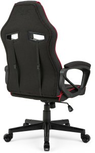 Fotel SENSE7 Knight materiałowy czarno-czerwony + kabel usb 9