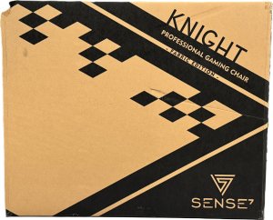 Fotel SENSE7 Knight materiałowy czarno-szary + kabel usb 11