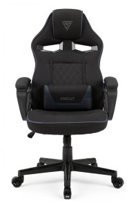 Fotel SENSE7 Knight materiałowy czarno-niebieski + kabel usb 3