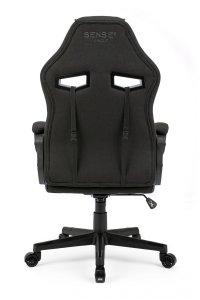 Fotel SENSE7 Knight materiałowy czarno-niebieski + kabel usb 8