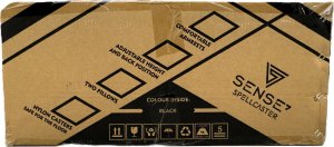 Fotel SENSE7 Spellcaster - materiałowy, czarny + kabel usb 16