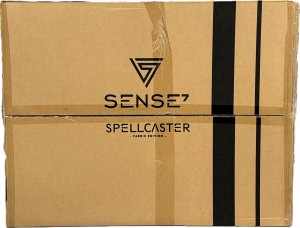 Fotel SENSE7 Spellcaster materiałowy czarno-czerwony + kabel usb 12