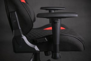 Fotel SENSE7 Spellcaster materiałowy czarno-czerwony + kabel usb 6