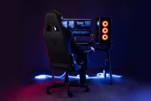 Fotel SENSE7 Spellcaster materiałowy czarno-czerwony + kabel usb 10