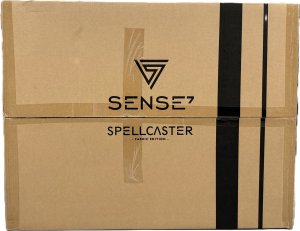 Fotel SENSE7 Spellcaster materiałowy czarno-szary + kabel usb 12