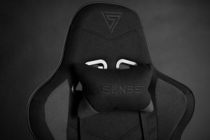 Fotel SENSE7 Spellcaster materiałowy czarno-szary + kabel usb 3