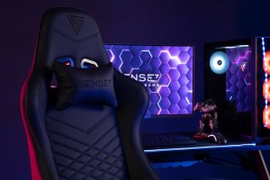 Fotel SENSE7 Spellcaster czarny + kabel usb 6