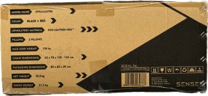 Fotel SENSE7 Spellcaster czarno-czerwony + kabel usb 14