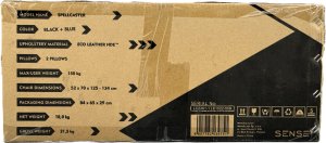 Fotel SENSE7 Spellcaster czarno-niebieski + kabel usb 14