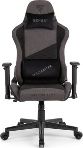 Fotel SENSE7 Spellcaster materiałowy Senshi Edition szary + kabel usb 13