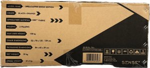 Fotel SENSE7 Spellcaster materiałowy Senshi Edition czarny + kabel usb 4