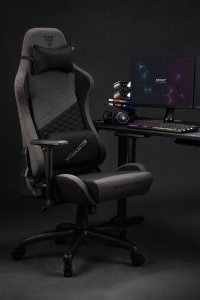 Fotel SENSE7 Spellcaster materiałowy Senshi Edition XL szary + kabel usb 12
