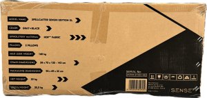 Fotel SENSE7 Spellcaster materiałowy Senshi Edition XL szary + kabel usb 18