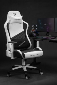Fotel SENSE7 Spellcaster Senshi Edition XL biały + kabel usb 12