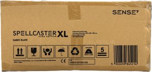 Fotel SENSE7 Spellcaster FUKU XL materiałowy czarny + kabel usb 14