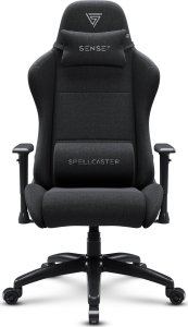 Fotel SENSE7 Spellcaster FUKU XL materiałowy czarny + kabel usb 4