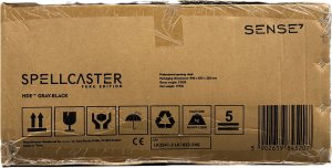 Fotel SENSE7 Spellcaster Fuku PU czarny-szary + kabel usb 15