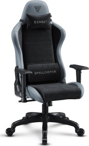 Fotel SENSE7 Spellcaster Fuku PU czarny-szary + kabel usb 2