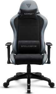 Fotel SENSE7 Spellcaster Fuku PU czarny-szary + kabel usb 4