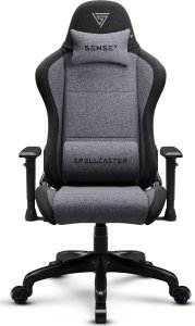 Fotel SENSE7 Spellcaster FUKU materiałowy czarno-szary + kabel usb 4