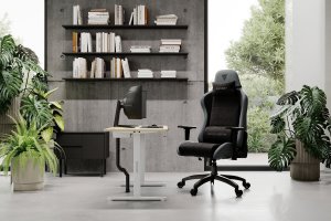 Fotel SENSE7 Spellcaster FUKU XL PU czarno-szary + kabel usb 16