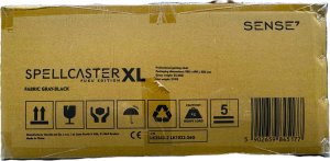 Fotel SENSE7 Spellcaster FUKU XL materiałowy czarno-szary + kabel usb 12