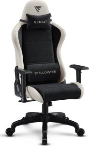 Fotel SENSE7 Spellcaster FUKU PU czarno-beżowy + kabel usb 15
