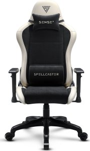 Fotel SENSE7 Spellcaster FUKU PU czarno-beżowy + kabel usb 2