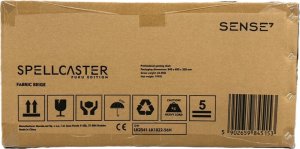 Fotel SENSE7 Spellcaster FUKU materiałowy czarno-beżowy + kabel usb 3