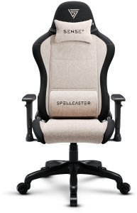 Fotel SENSE7 Spellcaster FUKU materiałowy czarno-beżowy + kabel usb 6