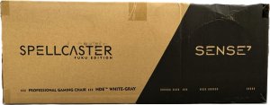 Fotel SENSE7 Spellcaster FUKU PU biało-szary + kabel usb 13
