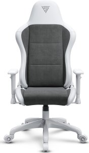 Fotel SENSE7 Spellcaster FUKU PU biało-szary + kabel usb 3