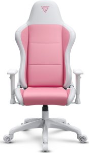 Fotel SENSE7 Spellcaster FUKU PU biało-różowy + kabel usb 3