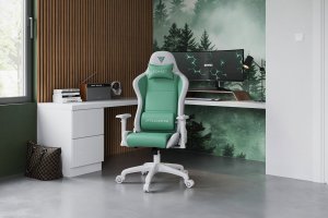 Fotel SENSE7 Spellcaster FUKU PU biało-zielony + kabel usb 14