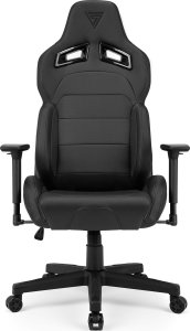 Fotel SENSE7 Sentinel - skórzany, czarny + kabel usb 15