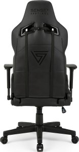 Fotel SENSE7 Sentinel - skórzany, czarny + kabel usb 16