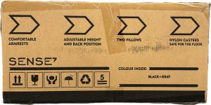 Fotel SENSE7 Sentinel black-gray + kabel usb 10