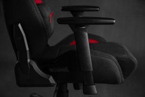 Fotel SENSE7 materiałowy Sentinel czarno-czerwony + kabel usb 11