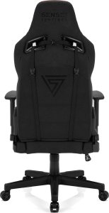 Fotel SENSE7 materiałowy Sentinel czarno-czerwony + kabel usb 2